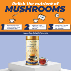 Cordyceps Militaris Immune Tea (Keedajadi Chai) – 30 Gram Pack – 1 Gram 30 Sachet